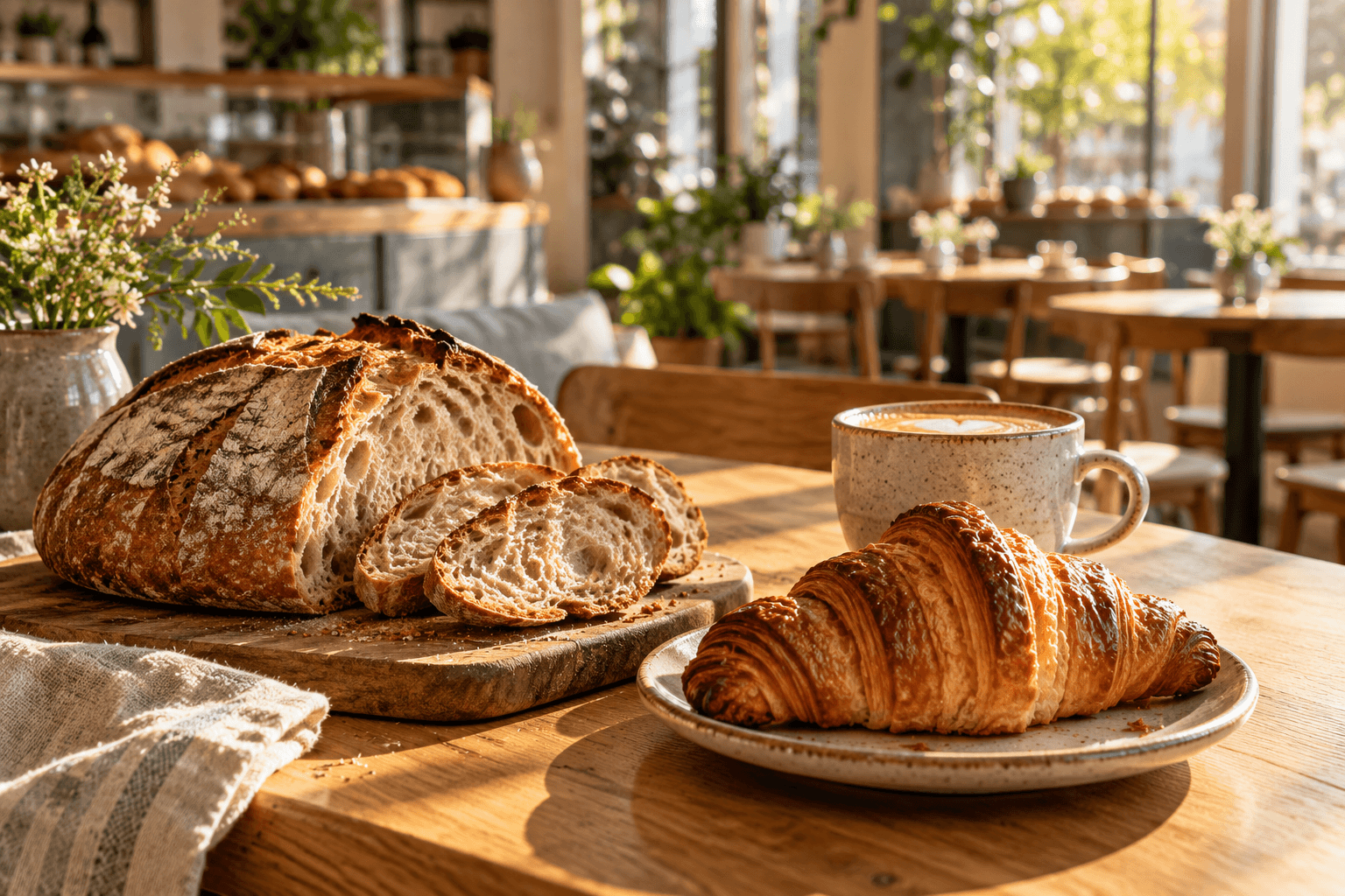 Brot aus dem Ofen – illustrative Ansicht des Designkonzepts