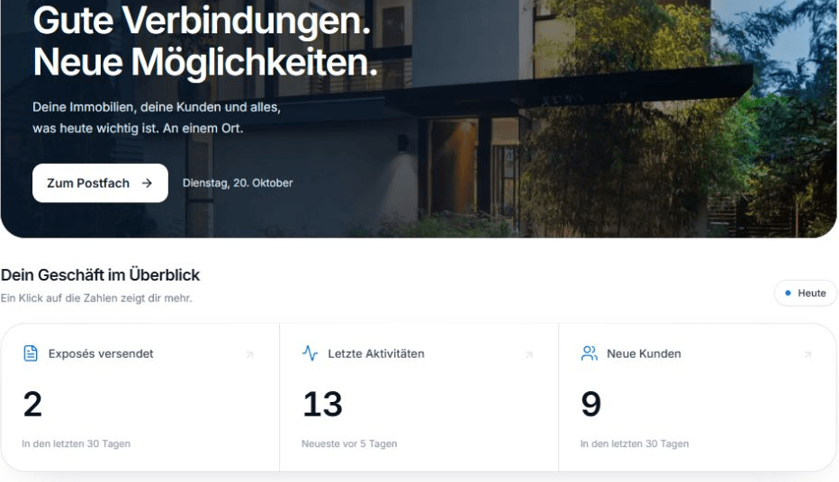 Immobilien Vita: Suite mit Beispieldaten